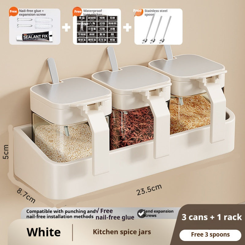 Seasoning Box Storage Rack Combination Suit
