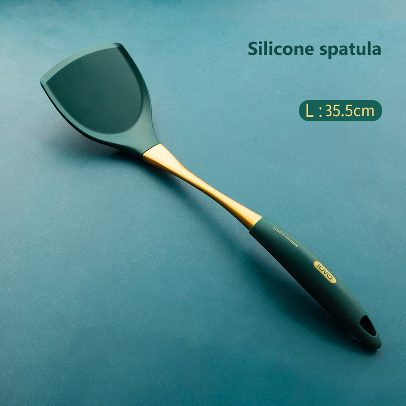 Stainless Steel & Silicone Non-Stick Spatula Set