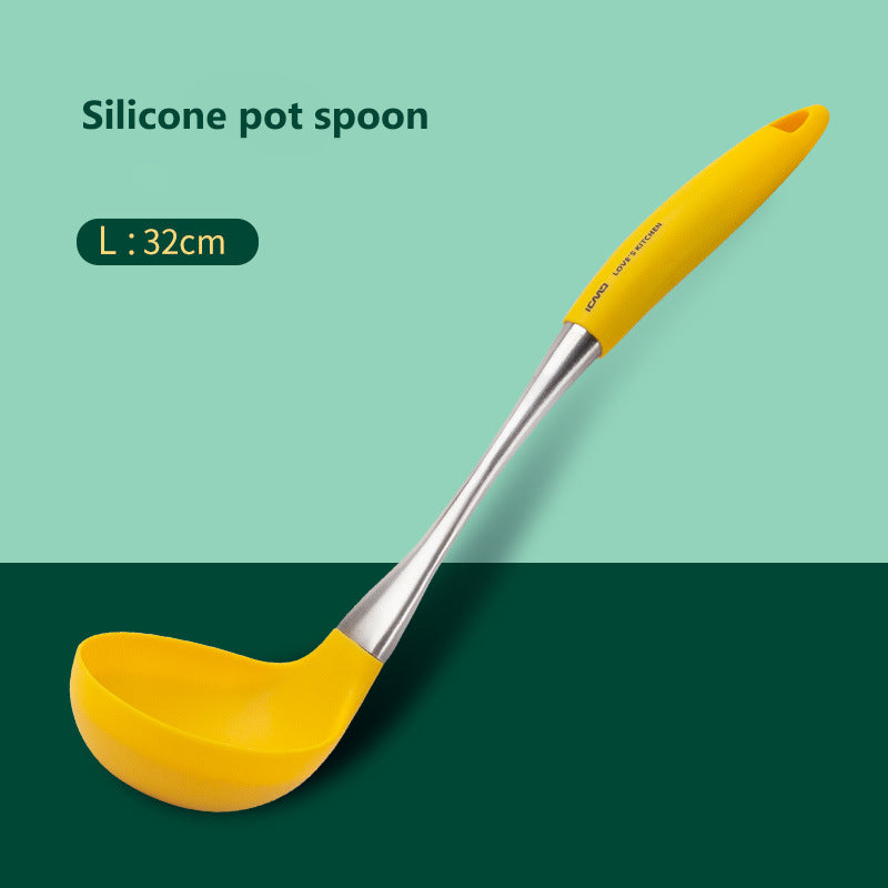 Stainless Steel & Silicone Non-Stick Spatula Set