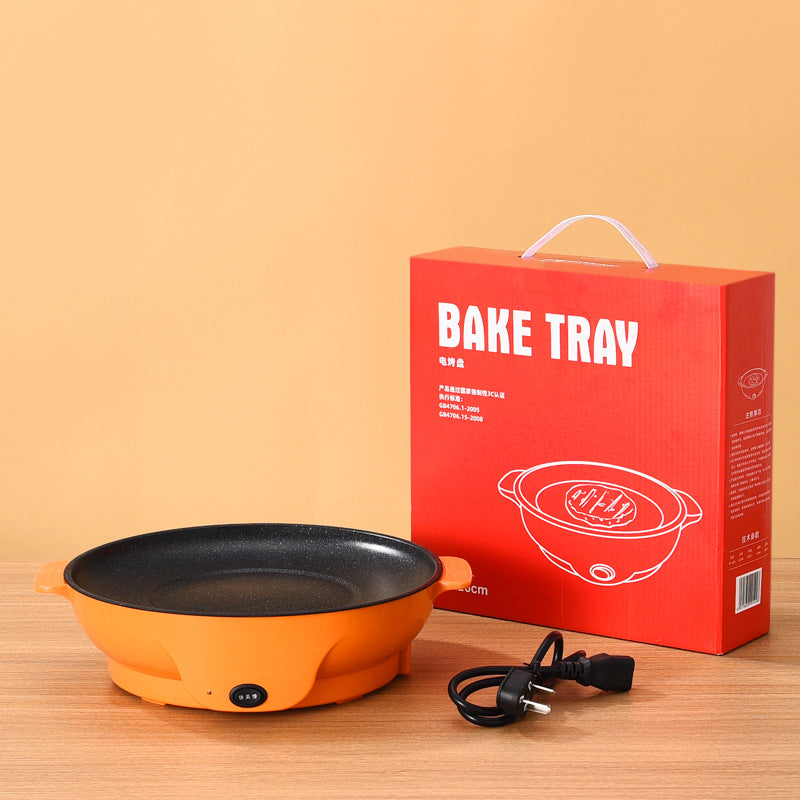 Portable Electric Barbecue Grill Multifunctional Meat Roasting Pan