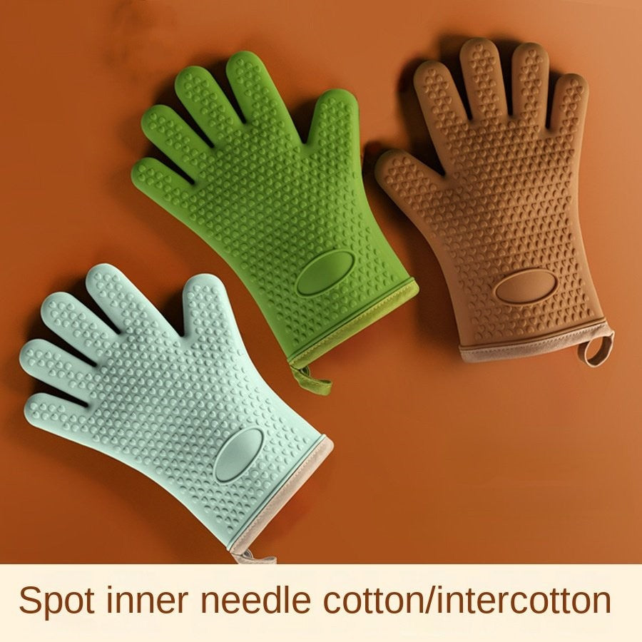 Silicone Heat Resistant Kitchen Gloves For Baking And Cooking