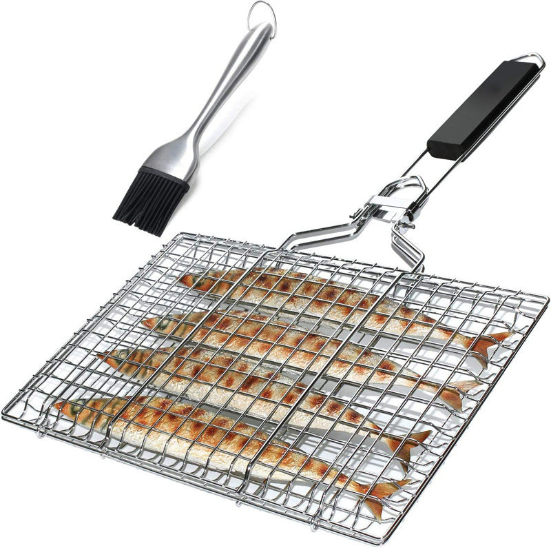 Stainless Steel Foldable BBQ Mesh Basket