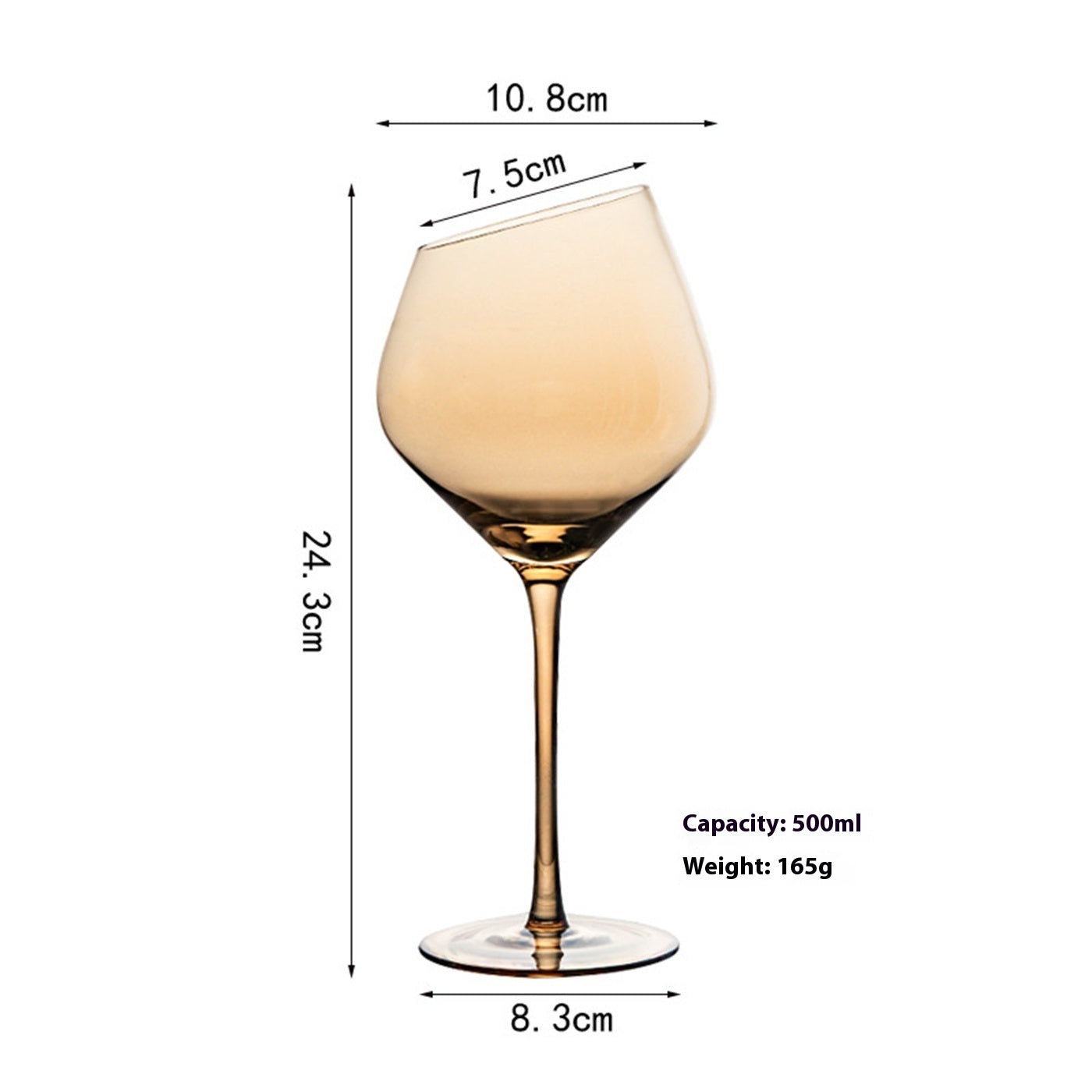 Golden Red Wine Glass Household Decanter