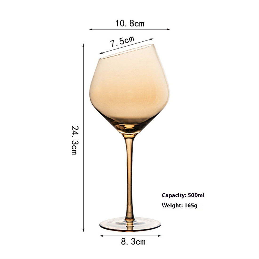 Golden Red Wine Glass Household Decanter