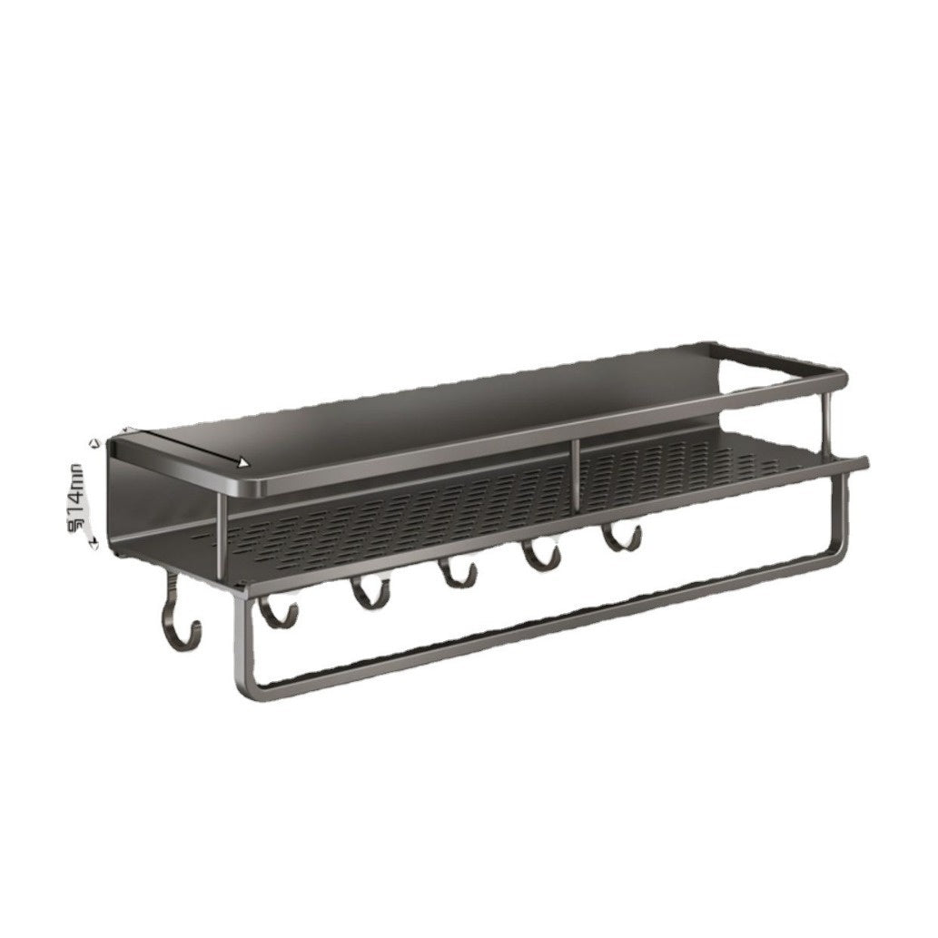 Multifunctional Wall-Mount Kitchen Rack for Seasoning