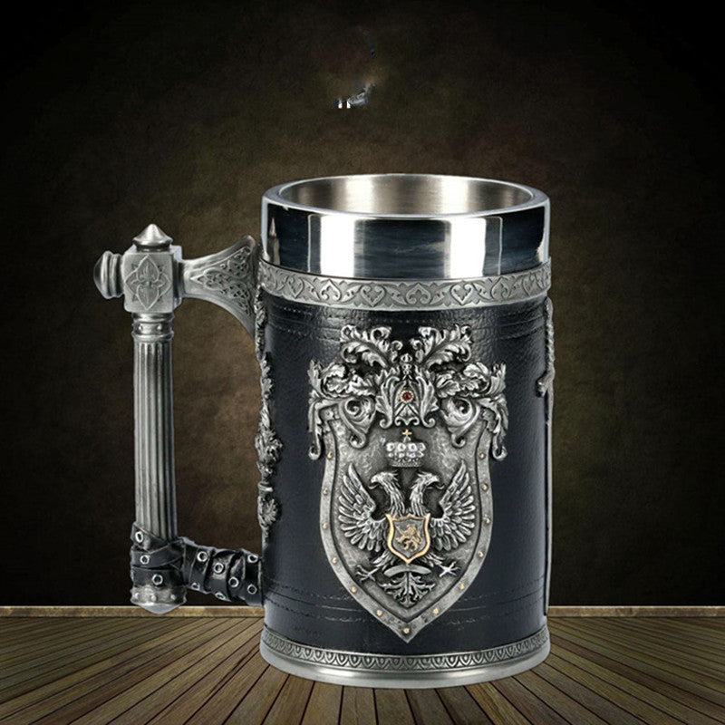 Double-Headed Eagle Beer Stein Mug
