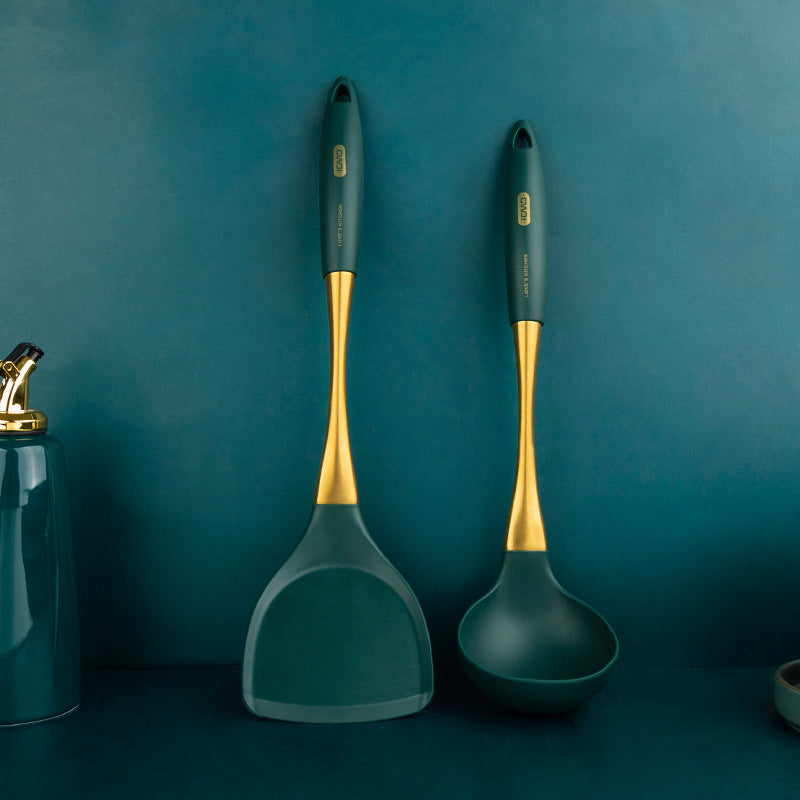 Stainless Steel & Silicone Non-Stick Spatula Set