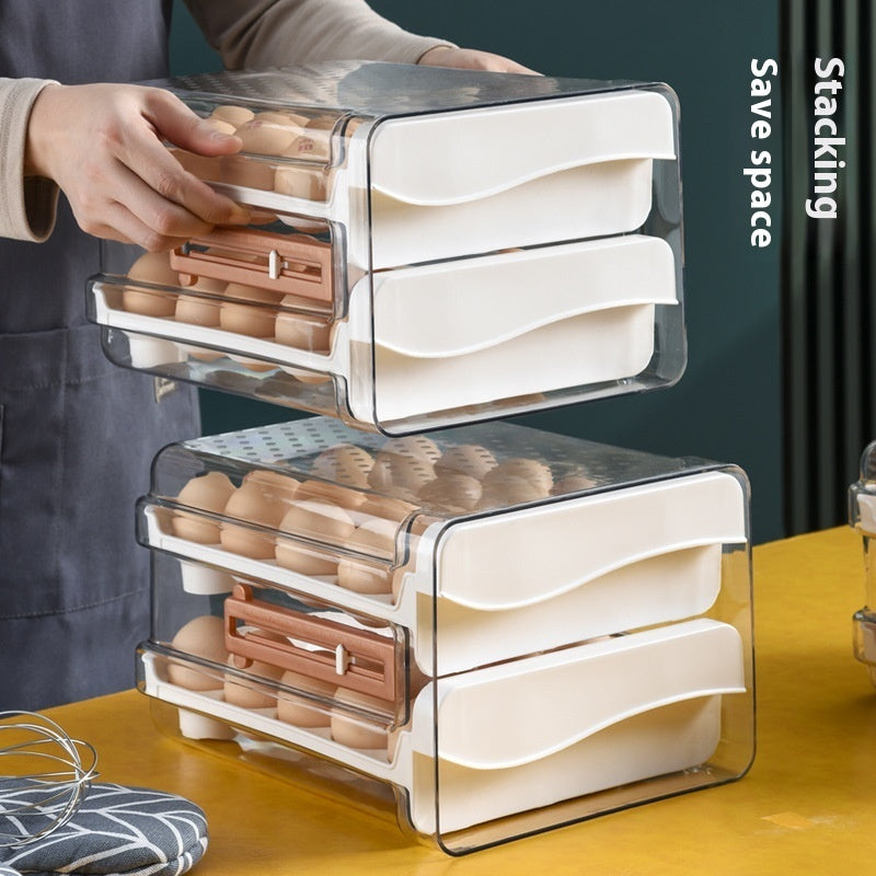 Egg Storage Box with Scale for Refrigerator