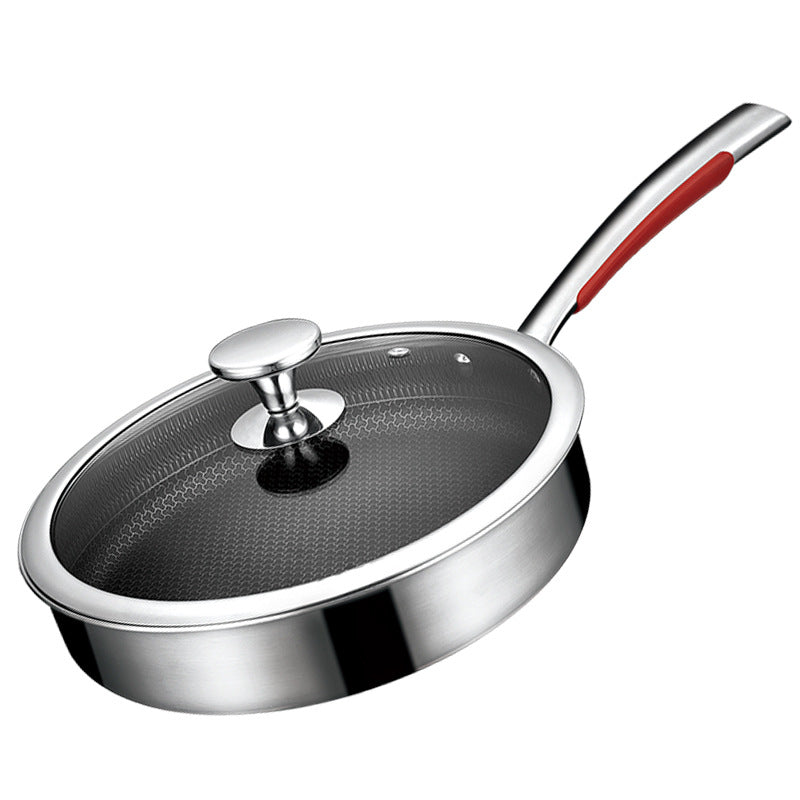 Stainless Steel Honeycomb Skillet Steak & Saucepan